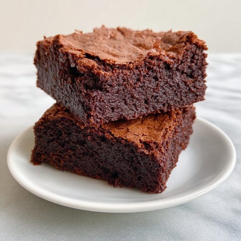Flourless Dark Chocolate Brownies Recipe
