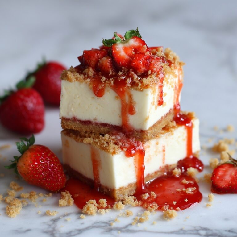 Delightful Strawberry Crunch Cheesecake Chunks Recipe