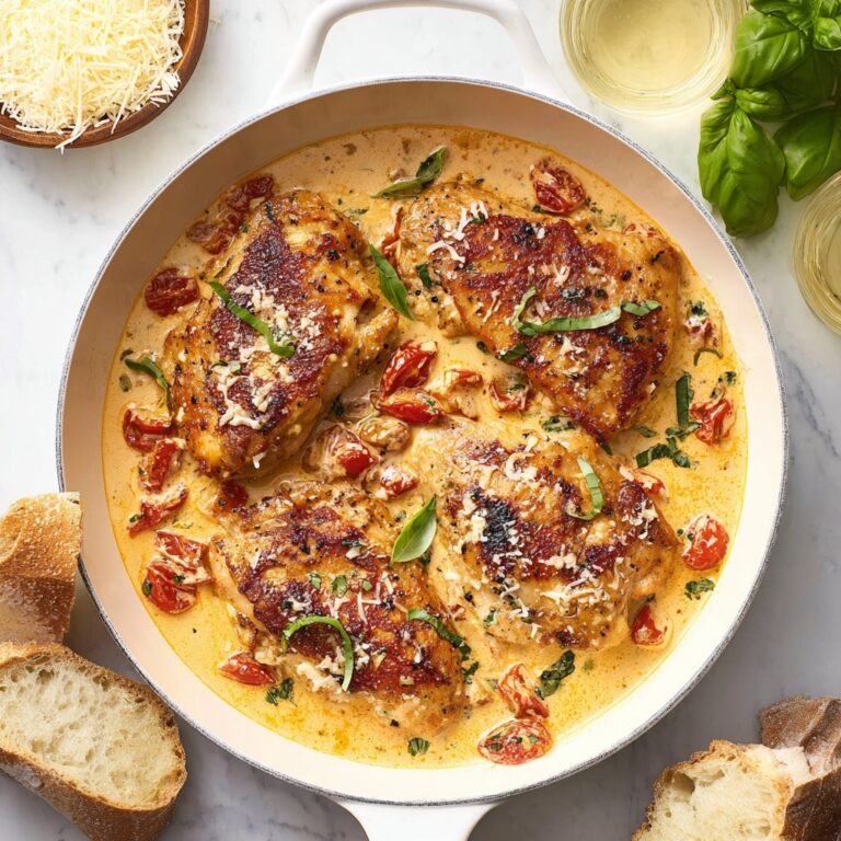 Marry Me Chicken in a Sun-Dried Tomato Cream Sauce Recipe