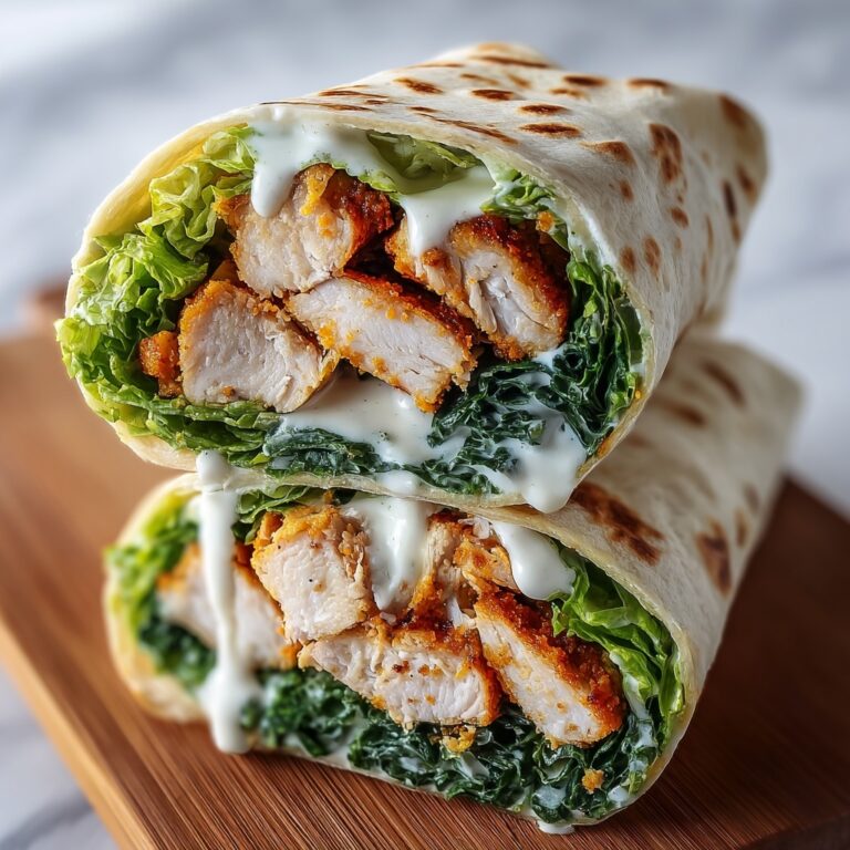 Buffalo Chicken Caesar Salad Wraps Recipe