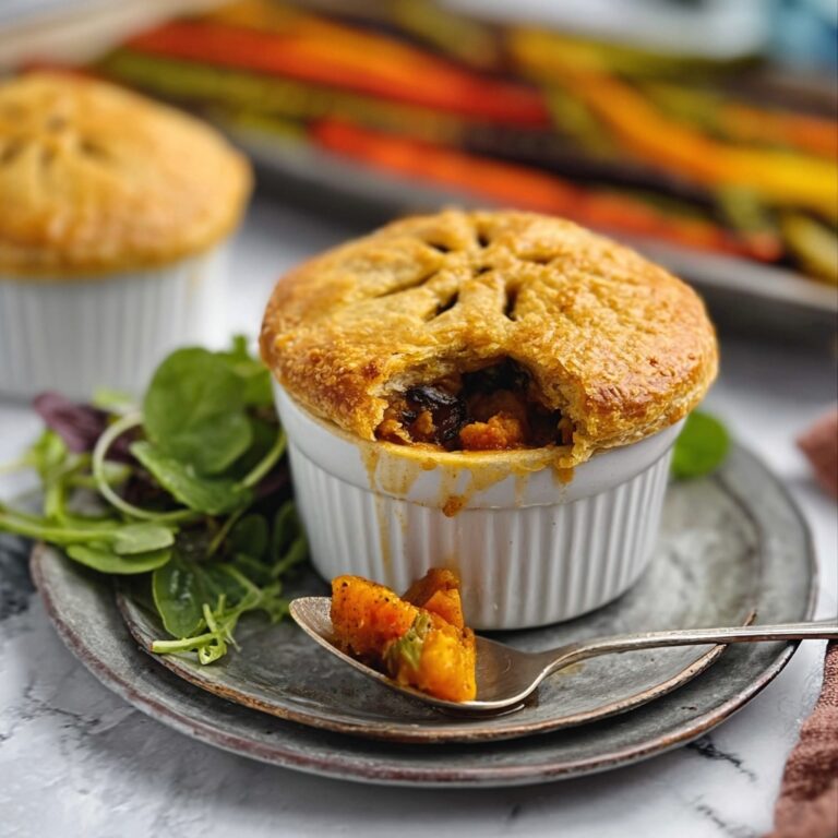 Roasted Autumn Vegetable Pot Pies Recipe