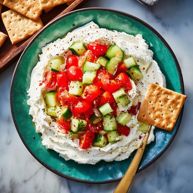 Greek Feta Dip with Fresh Vegetables and Olive Oil Recipe