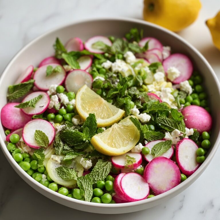 Spring Pea Salad with Radishes and Mint Recipe