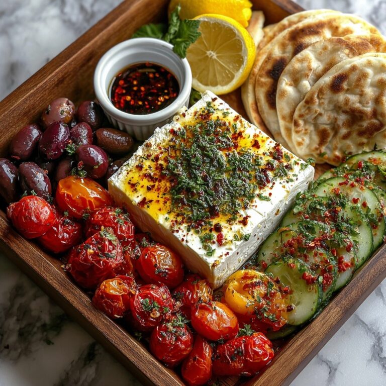 Greek Feta Mezze Platter with Chili Honey Drizzle: Ultimate 10-Minute Crowd-Pleaser Recipe