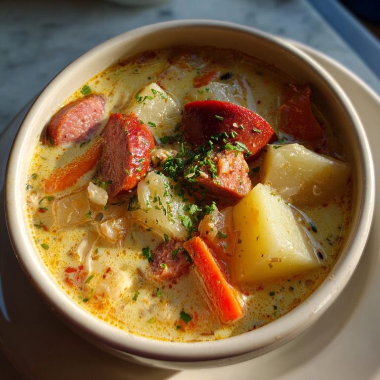 Comforting Potato and Sausage Chowder Recipe