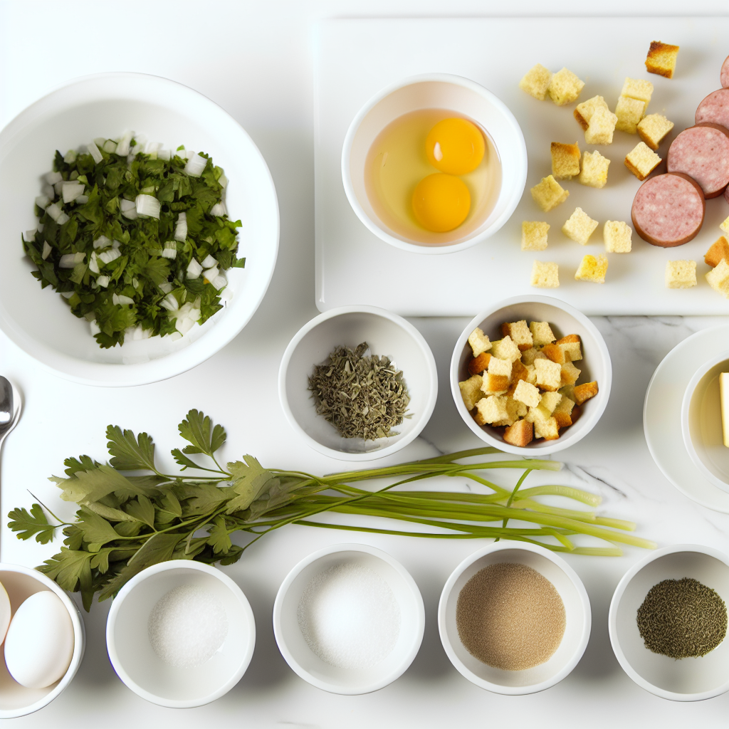 Sausage Southern Cornbread Stuffing Recipe - Recipe Image