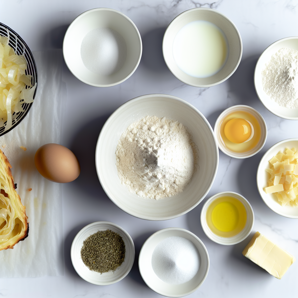 Caramelized Onion & Gruyère Stuffed Bread Wreath Recipe - Recipe Image