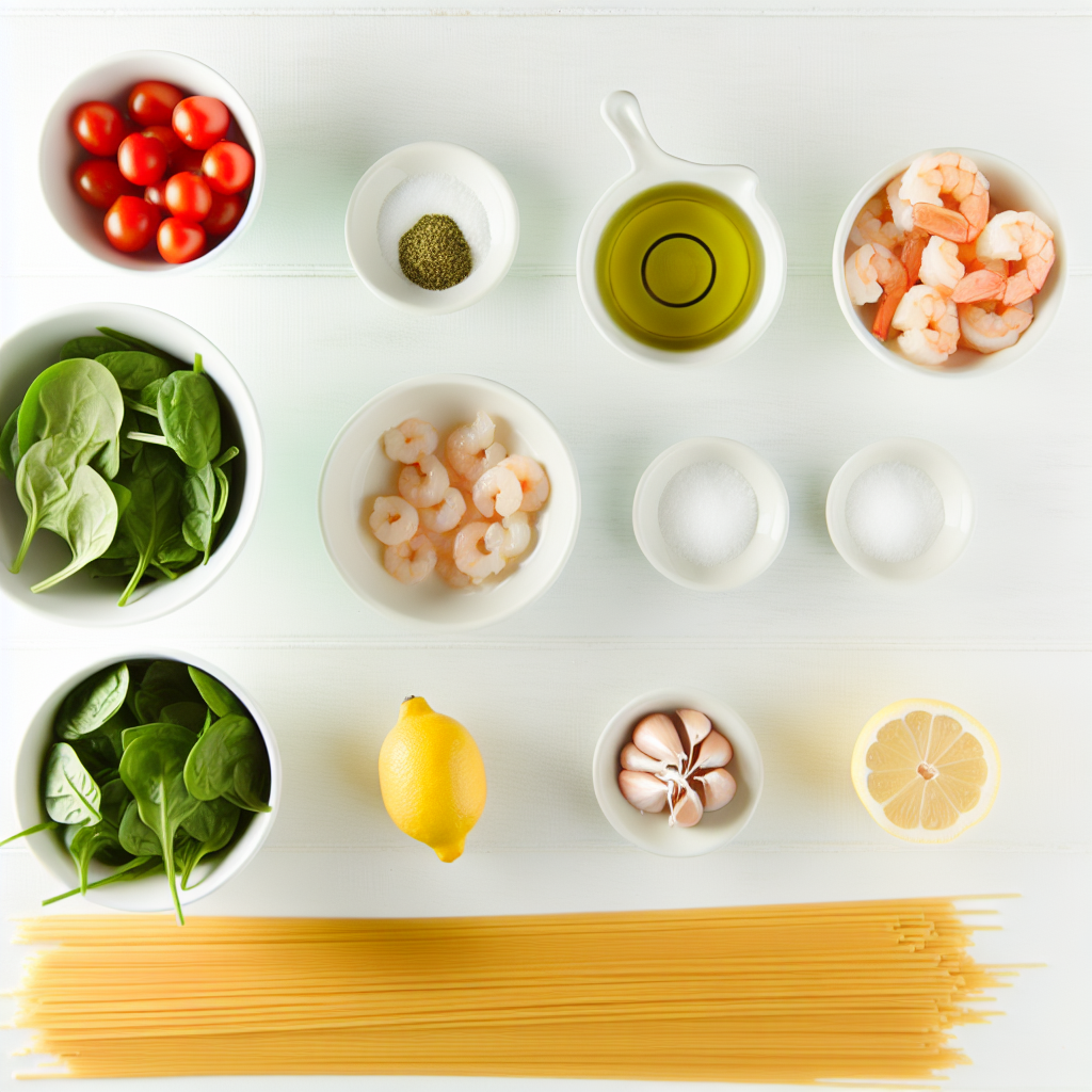 Shrimp and Scallop Pasta with Lemon, Garlic, and Veggies Recipe - Recipe Image