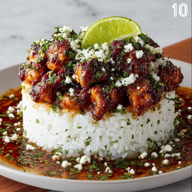 Honey Lime Chicken Rice Stack with Feta Crumble & Herbs – Irresistible 25-Minute Dinner Recipe