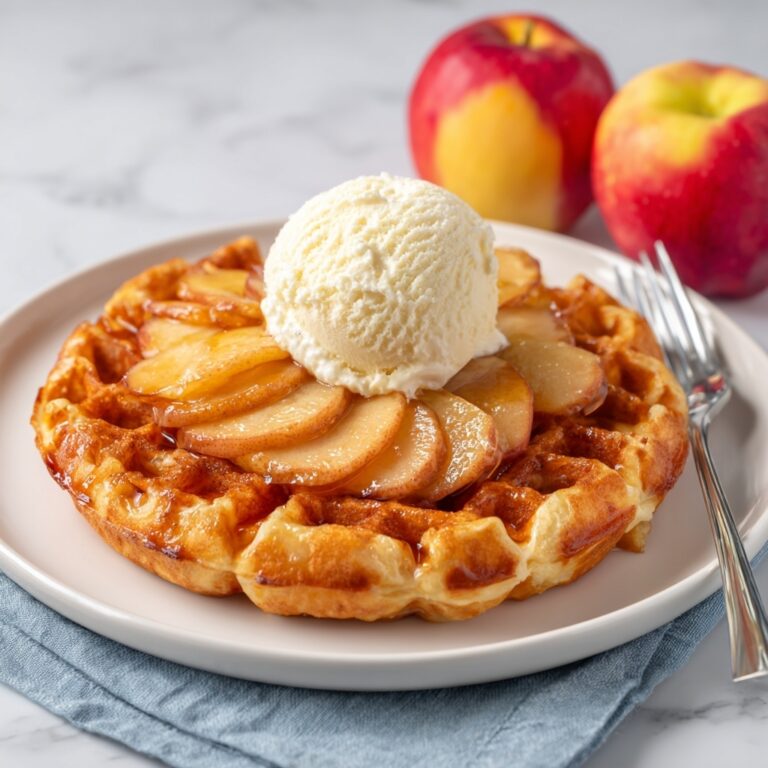 Chobani® Waffles with Caramelized Apples & Whipped Cream Recipe