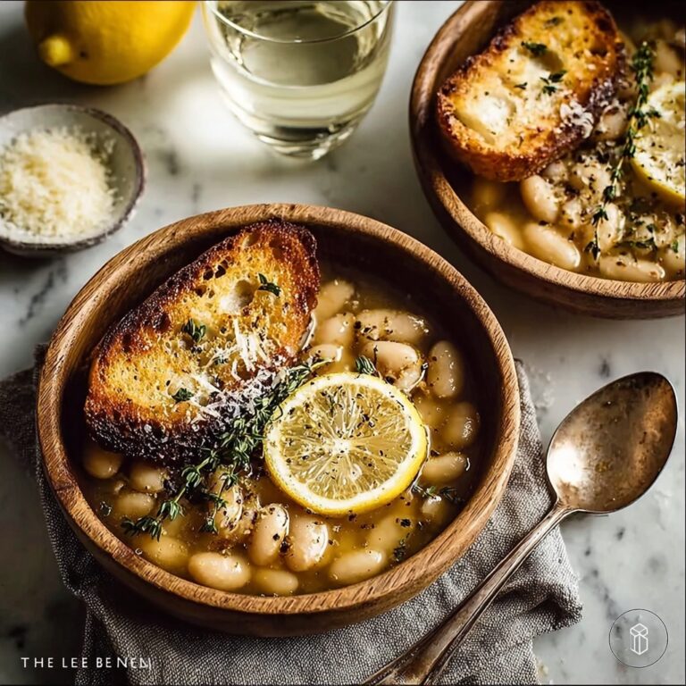 Creamy White Beans with Parmesan and Lemon Recipe