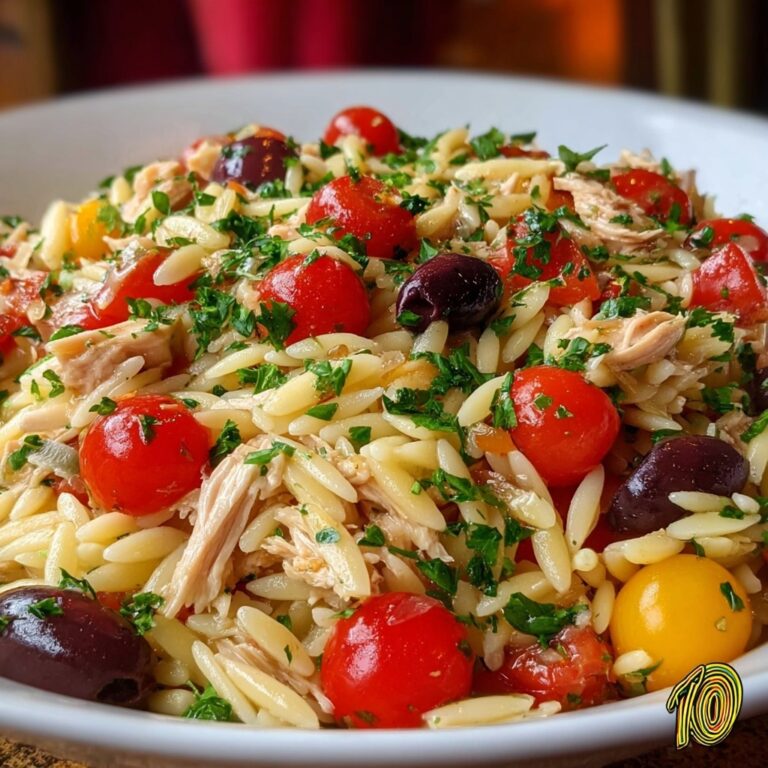 Greek Orzo with Feta, Sun-Dried Tomatoes, and Olives Recipe