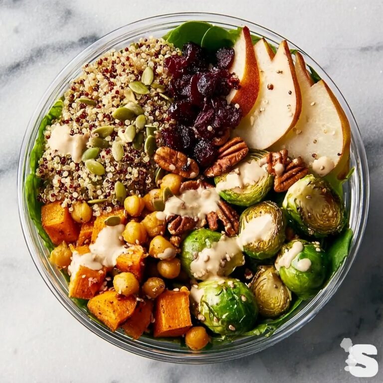 Harvest Quinoa Bowl with Creamy Tahini Dressing Recipe
