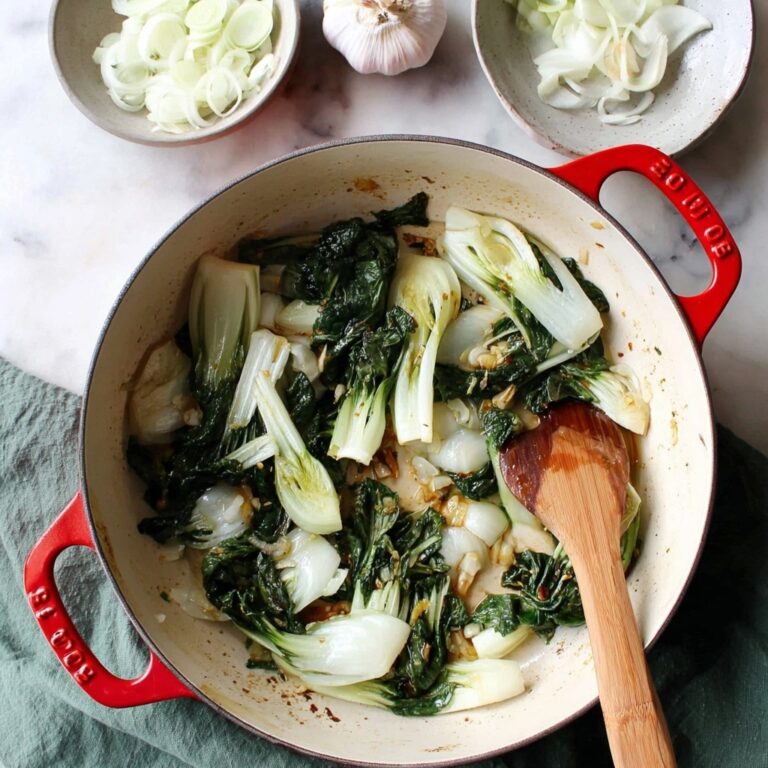 Quick & Simple Sautéed Bok Choy With Garlic Recipe