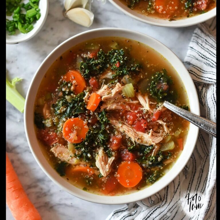 Nourishing Chicken Quinoa Vegetable Soup Recipe