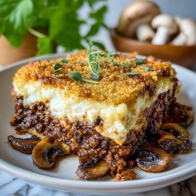 Mushroom Swiss Burger Casserole Recipe