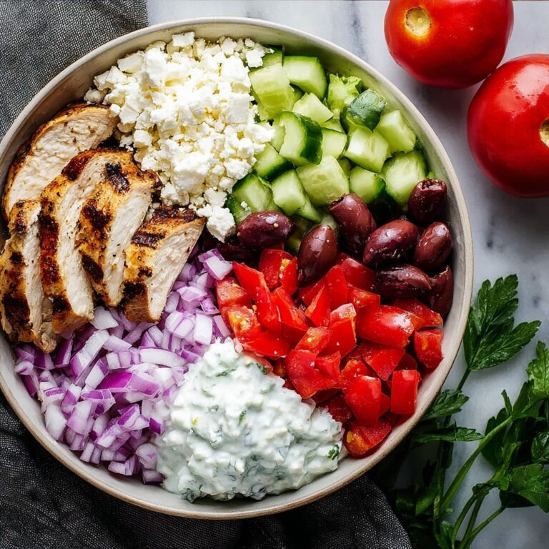 Easy Chicken Gyro Bowl Recipe