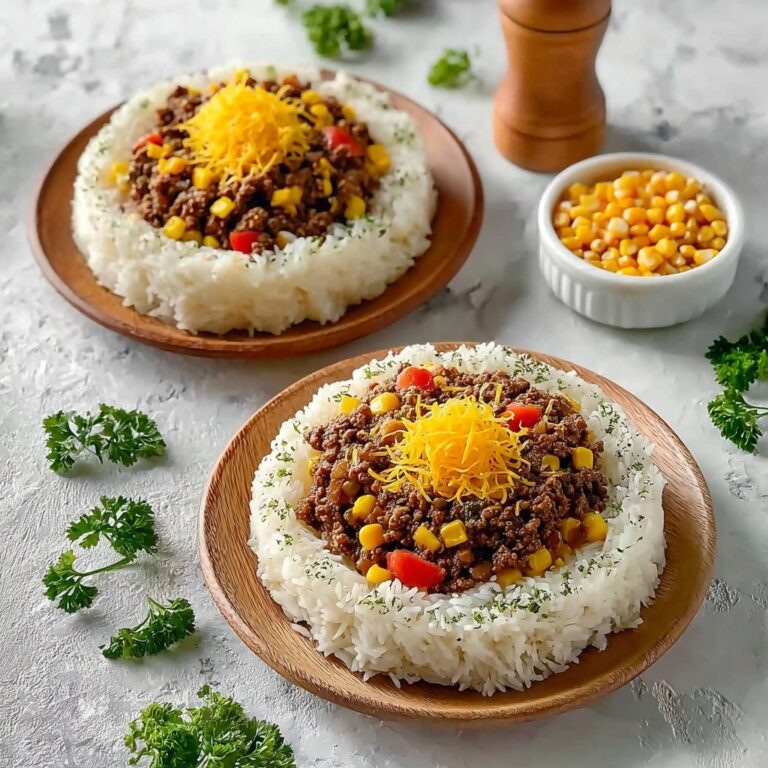 Homemade Ground Beef Goulash with Rice Recipe