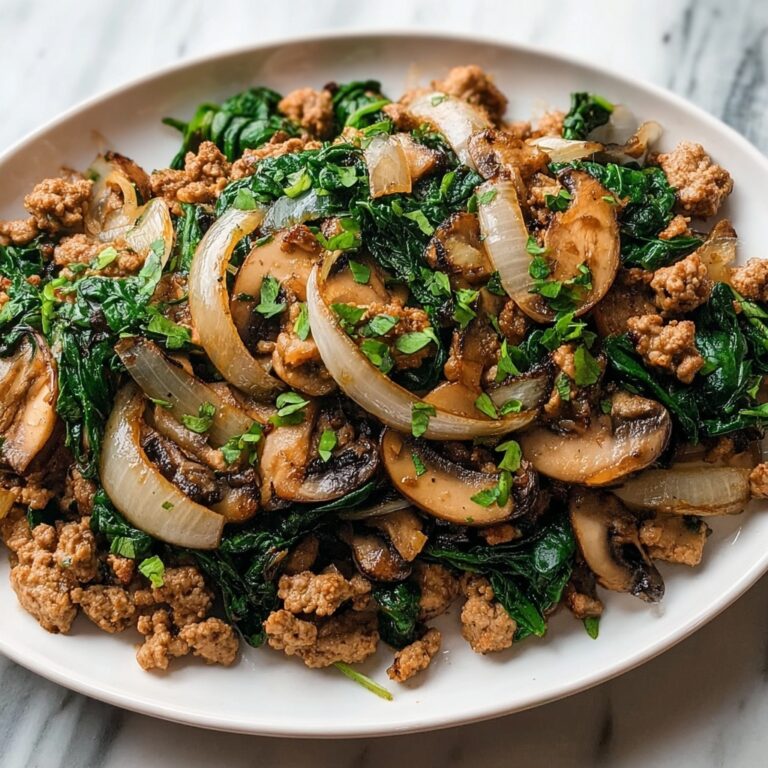 Turkey Spinach Mushroom Skillet: A Healthy Dinner Delight Recipe