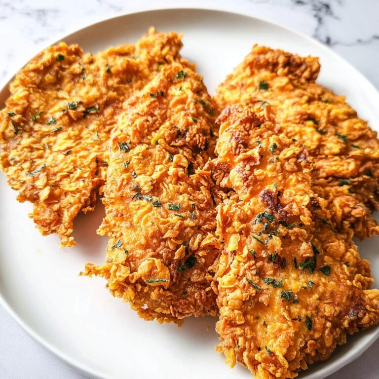 Cornflake Chicken Tenders with Honey Mustard Dip Recipe