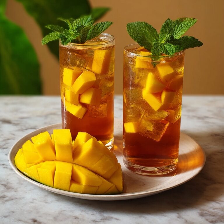 Mango Vanilla Iced Tea: Refresh Your Day Instantly! Recipe