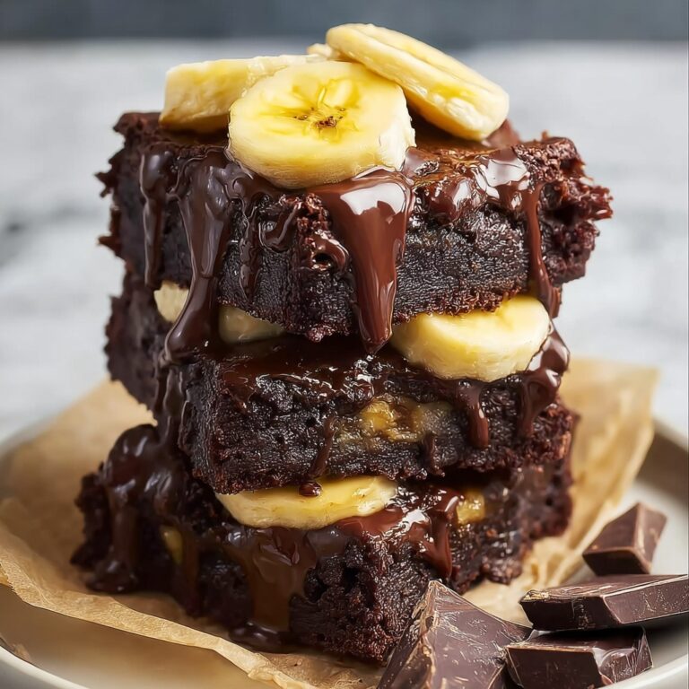 Chocolate Covered Banana Brownies Recipe