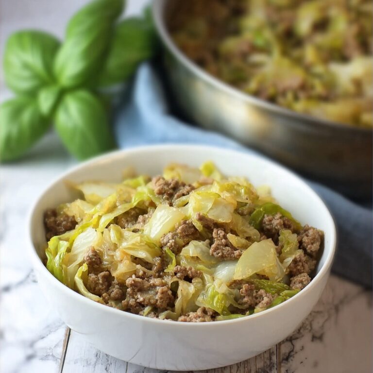 Homemade Ground Beef and Cabbage Recipe