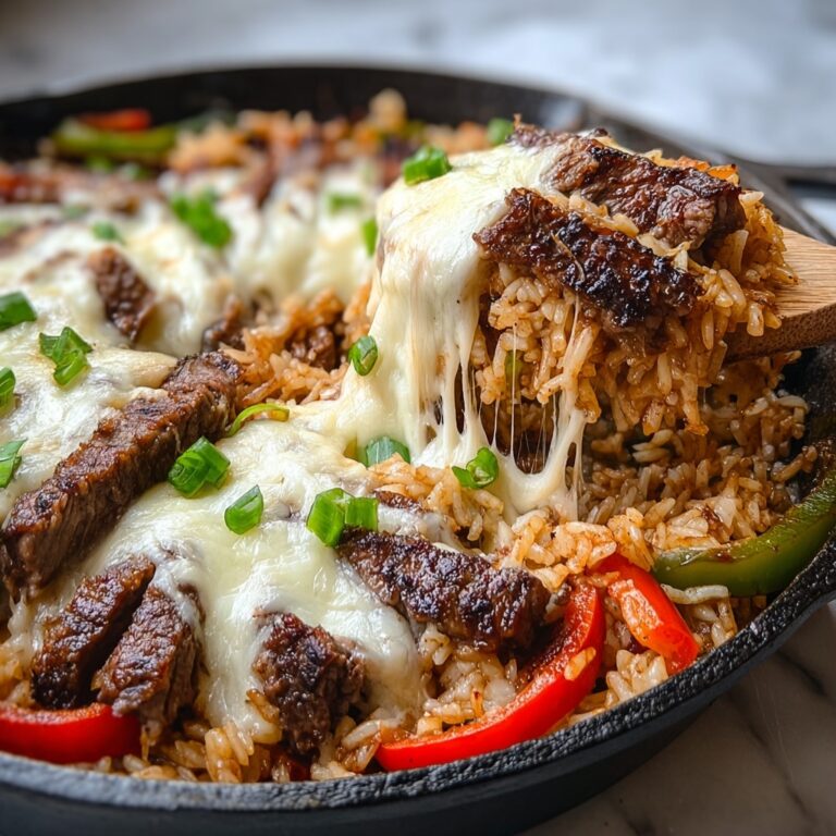 Queso Steak Fajita Skillet Recipe
