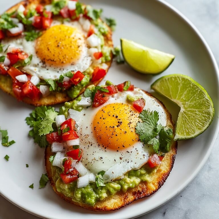Breakfast Tostadas with Eggs and Avocado Recipe