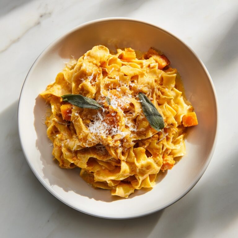 Creamy Roasted Butternut Squash Pasta with Sage and Parmesan Recipe
