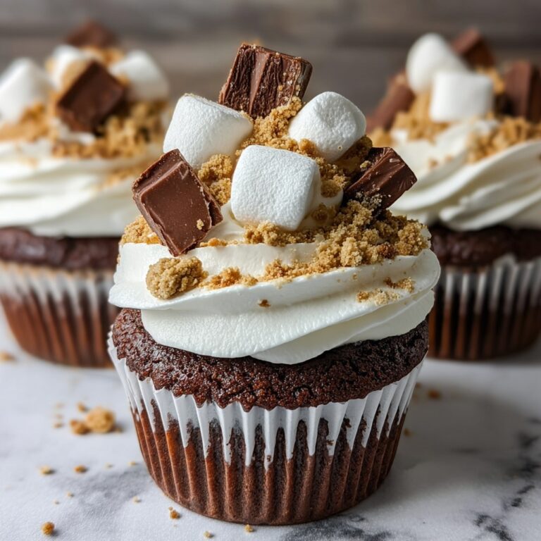 Smores Chocolate Marshmallow Cupcakes Recipe