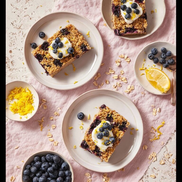 Healthy Baked Oatmeal with Bananas and Berries Recipe