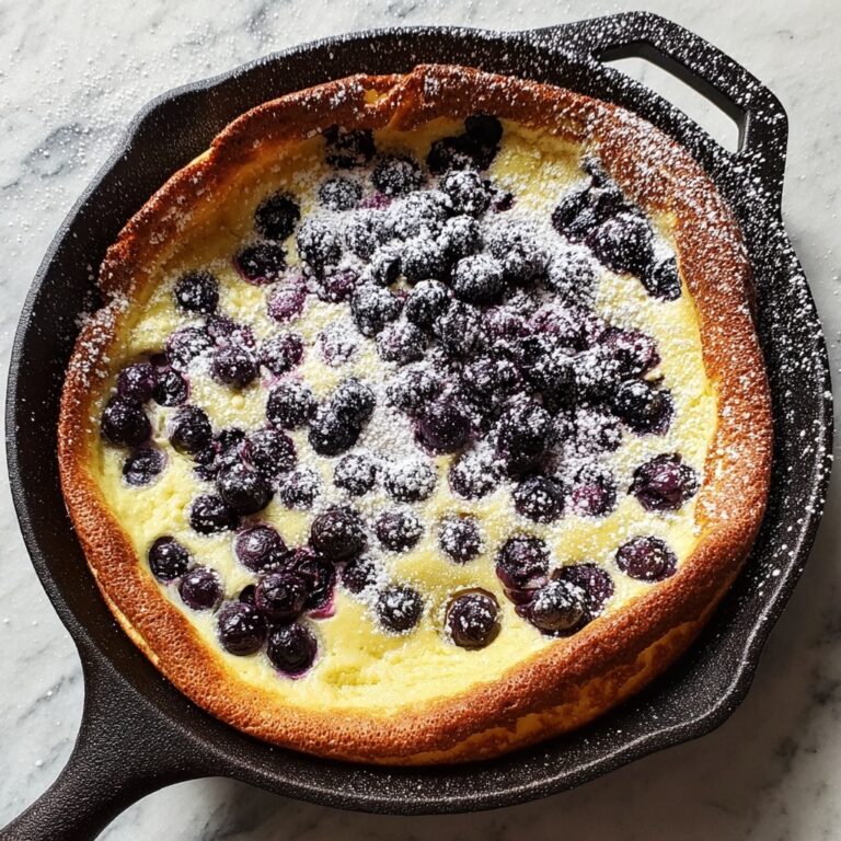 Easy Lemon Blueberry Dutch Baby Recipe
