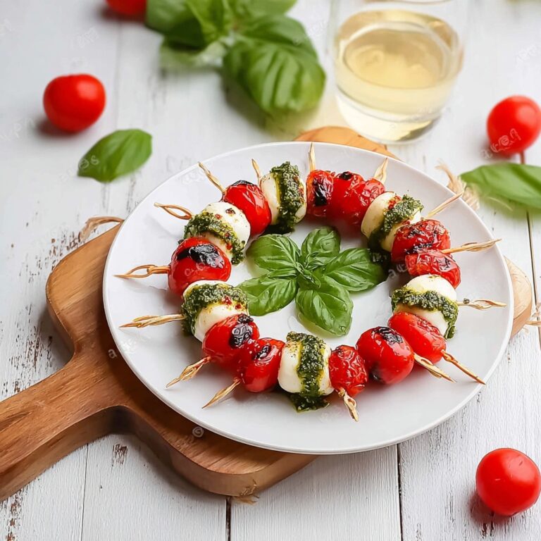 Heart-Shaped Caprese Skewers Recipe