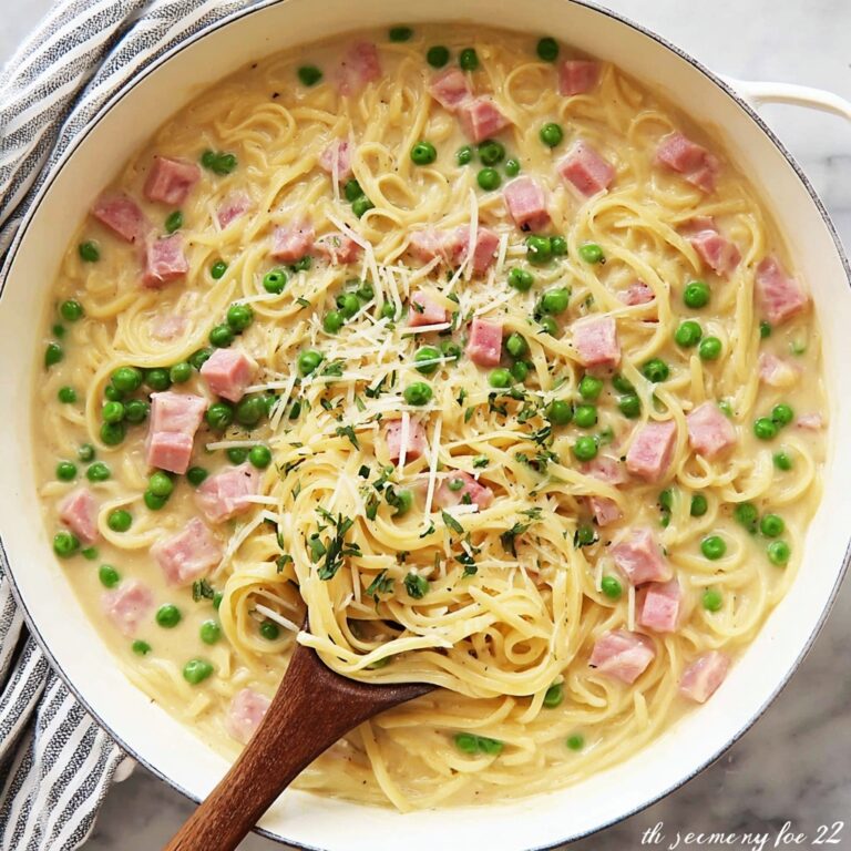 One Pot Ham and Pea Pasta Recipe