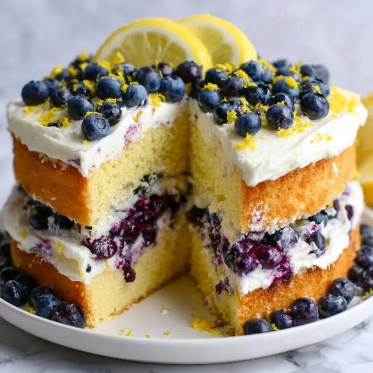 Lemon Blueberry Layer Cake Recipe