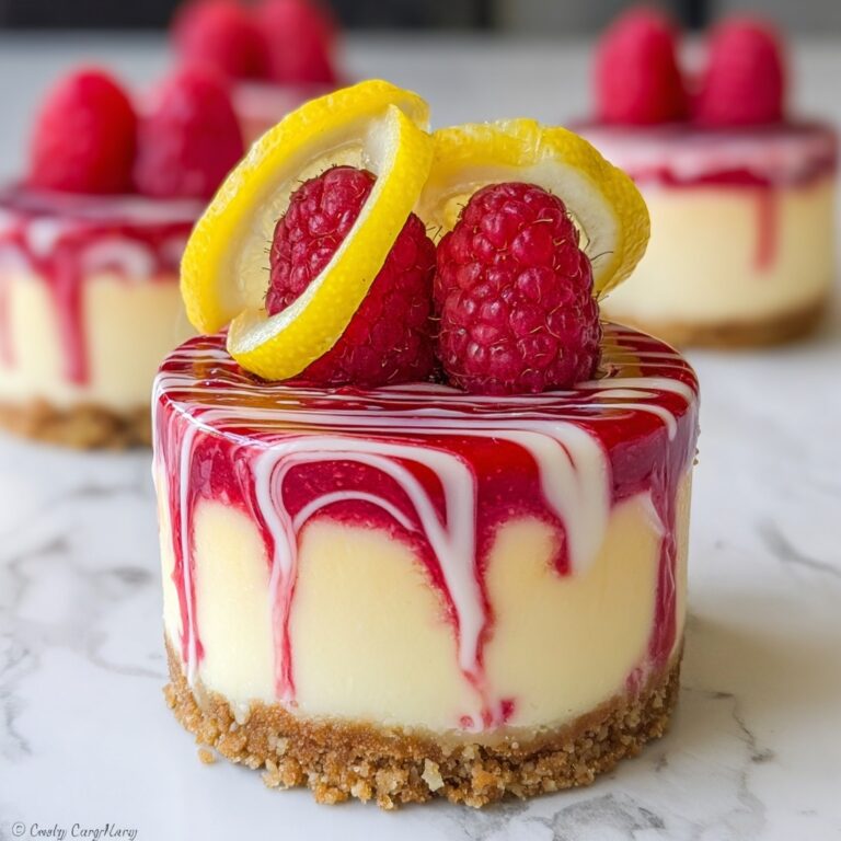 Raspberry Swirl Lemon Cheesecake Recipe