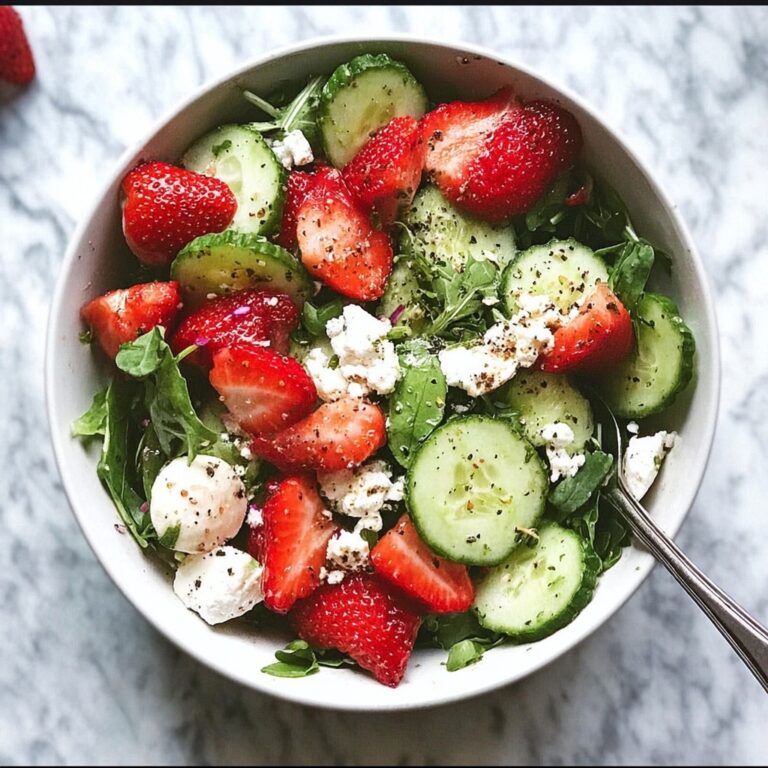 Refreshing Strawberry Cucumber Salad with Feta Recipe
