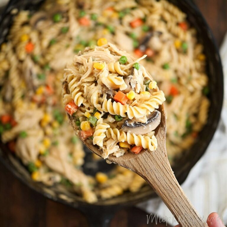 One-Pot Chicken Pot Pie Noodles Recipe