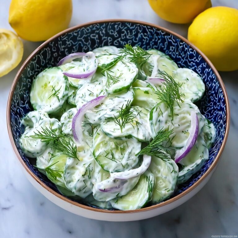 Cool and Creamy Tzatziki Cucumber Salad Recipe