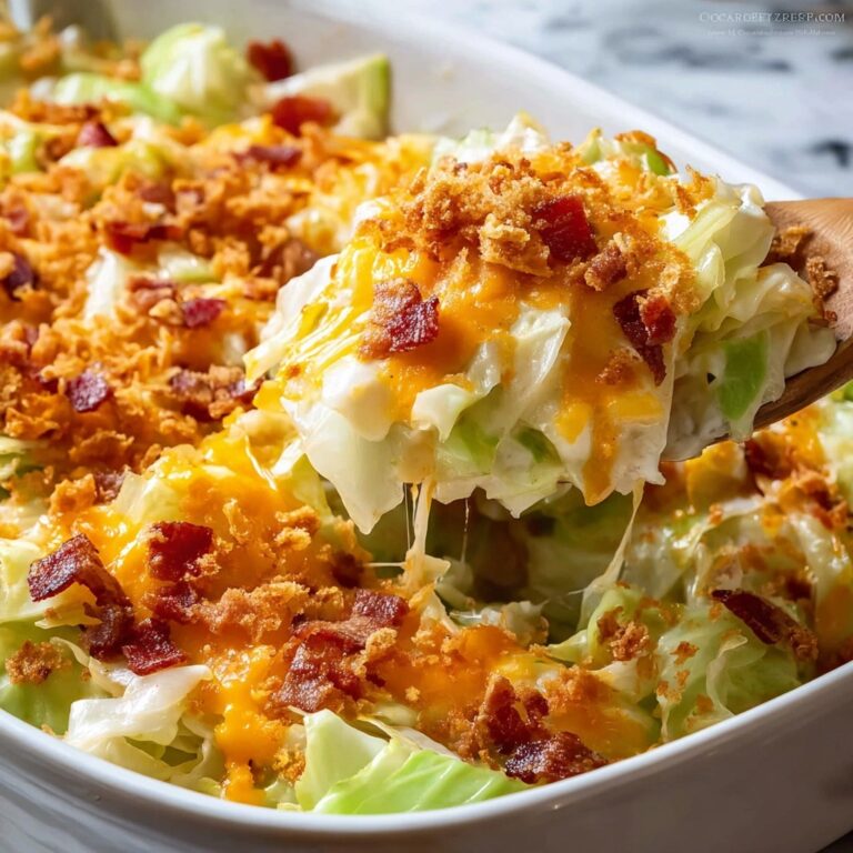 Creamy Cabbage Casserole with Bacon Recipe