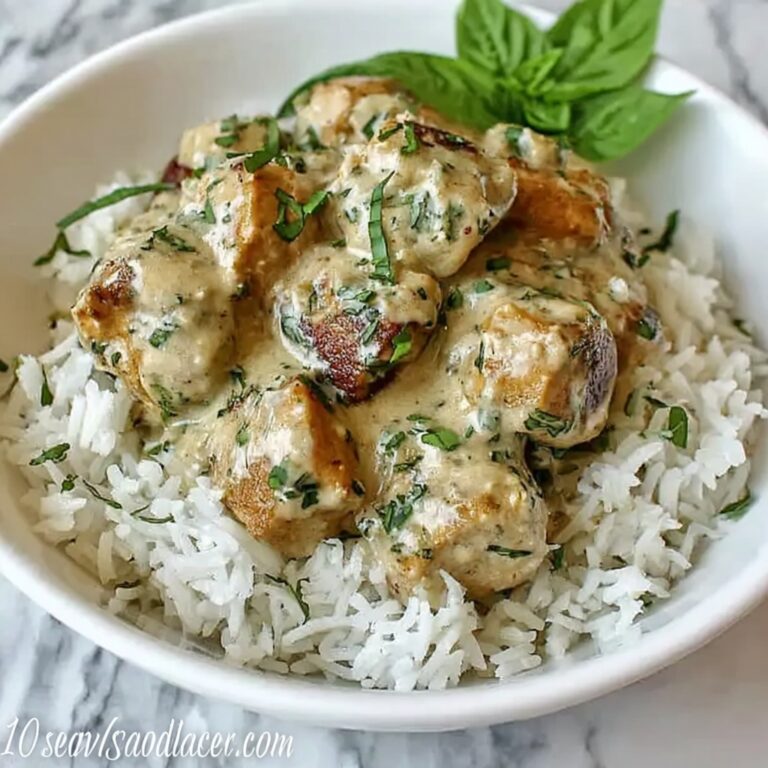 Basil Chicken in Coconut Curry Sauce Recipe