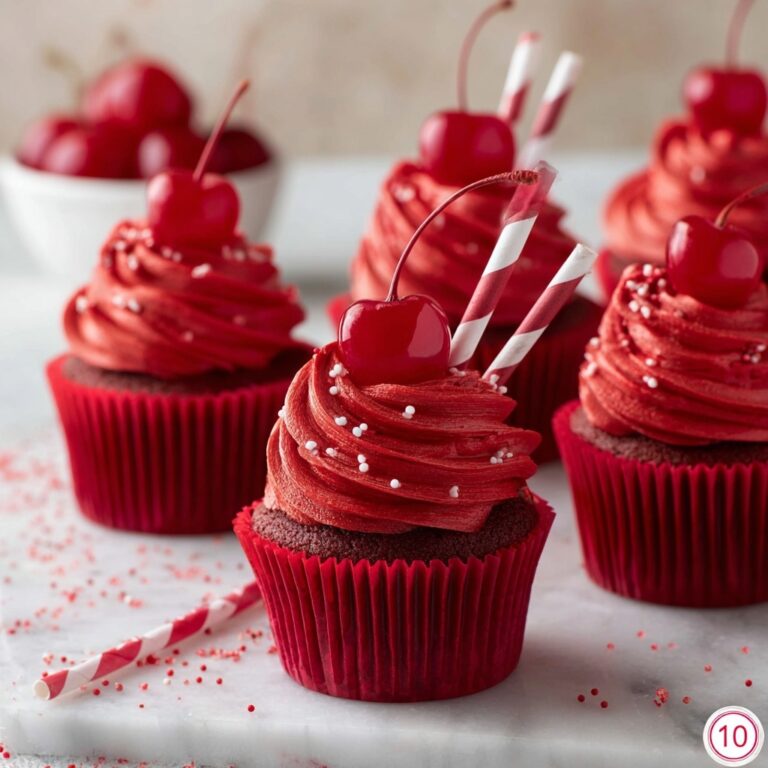 Shirley Temple Cherry Cupcakes Recipe