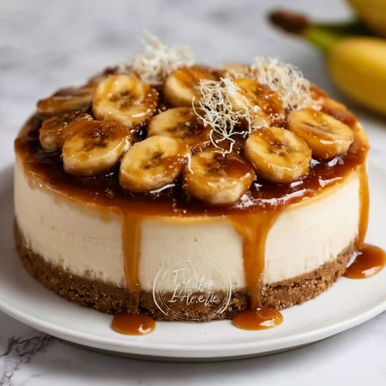 Caramelized Banana Cheesecake with Rum Glaze Recipe