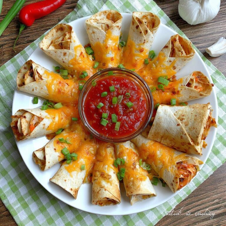 Blooming Chicken Quesadilla Ring Recipe