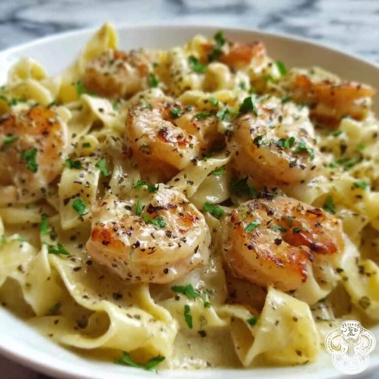 One-Pan Creamy Garlic Butter Chicken with Egg Noodles Recipe