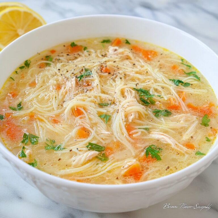 Greek Lemon Chicken Soup for a Zesty Comforting Meal Recipe