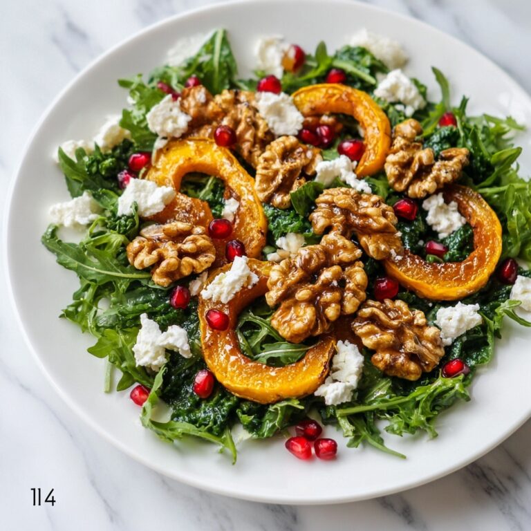 Roasted Pumpkin, Goat Cheese & Walnut Salad Recipe