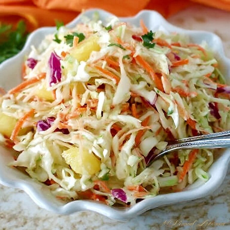 Hawaiian Pineapple Coleslaw Recipe