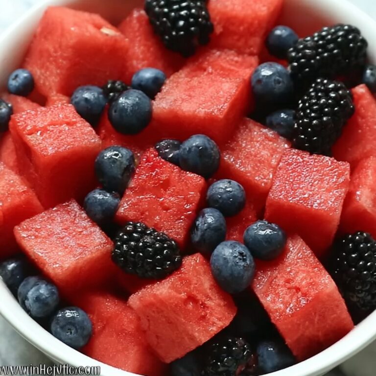 Watermelon Summer Berry Salad to Beat the Heat Recipe